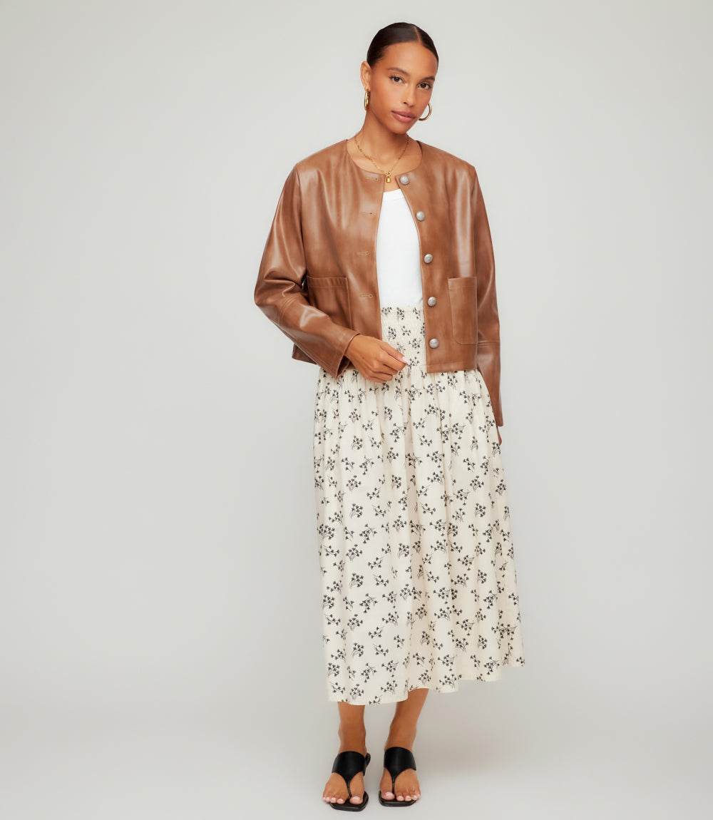 Smock Waist Black and Ivory