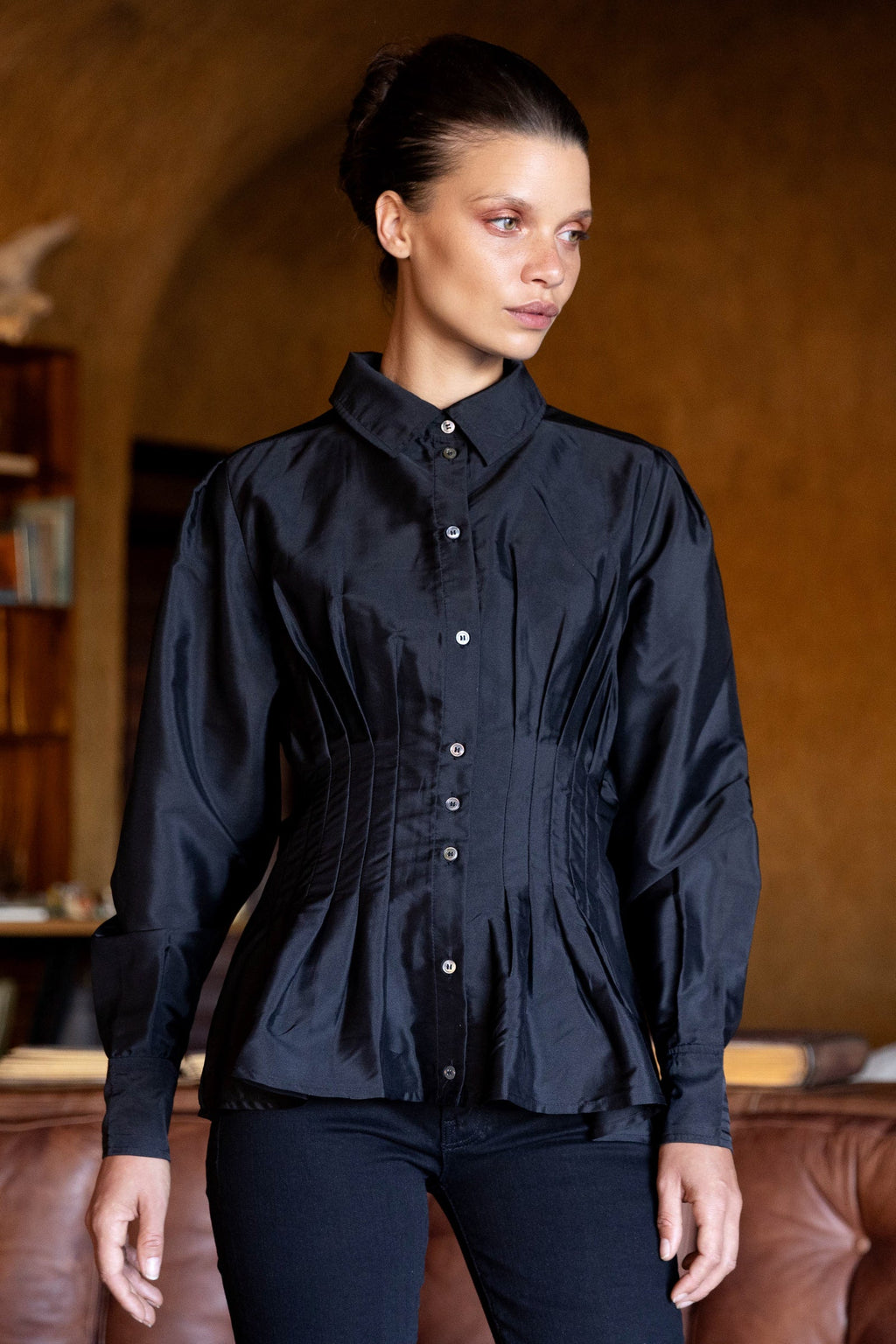 Hepburn Black Elizabeth Top