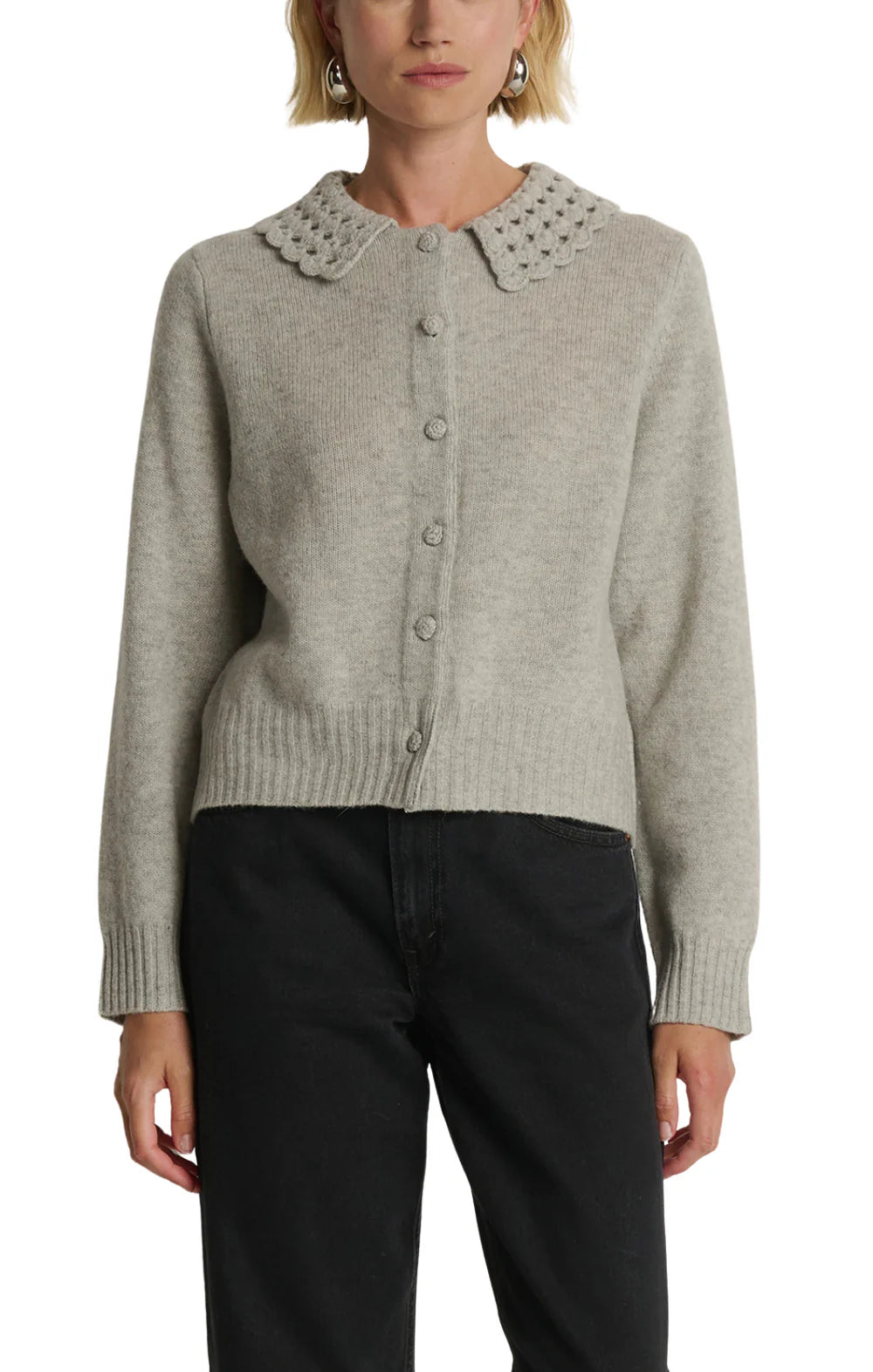Addie Cardigan Heather Grey