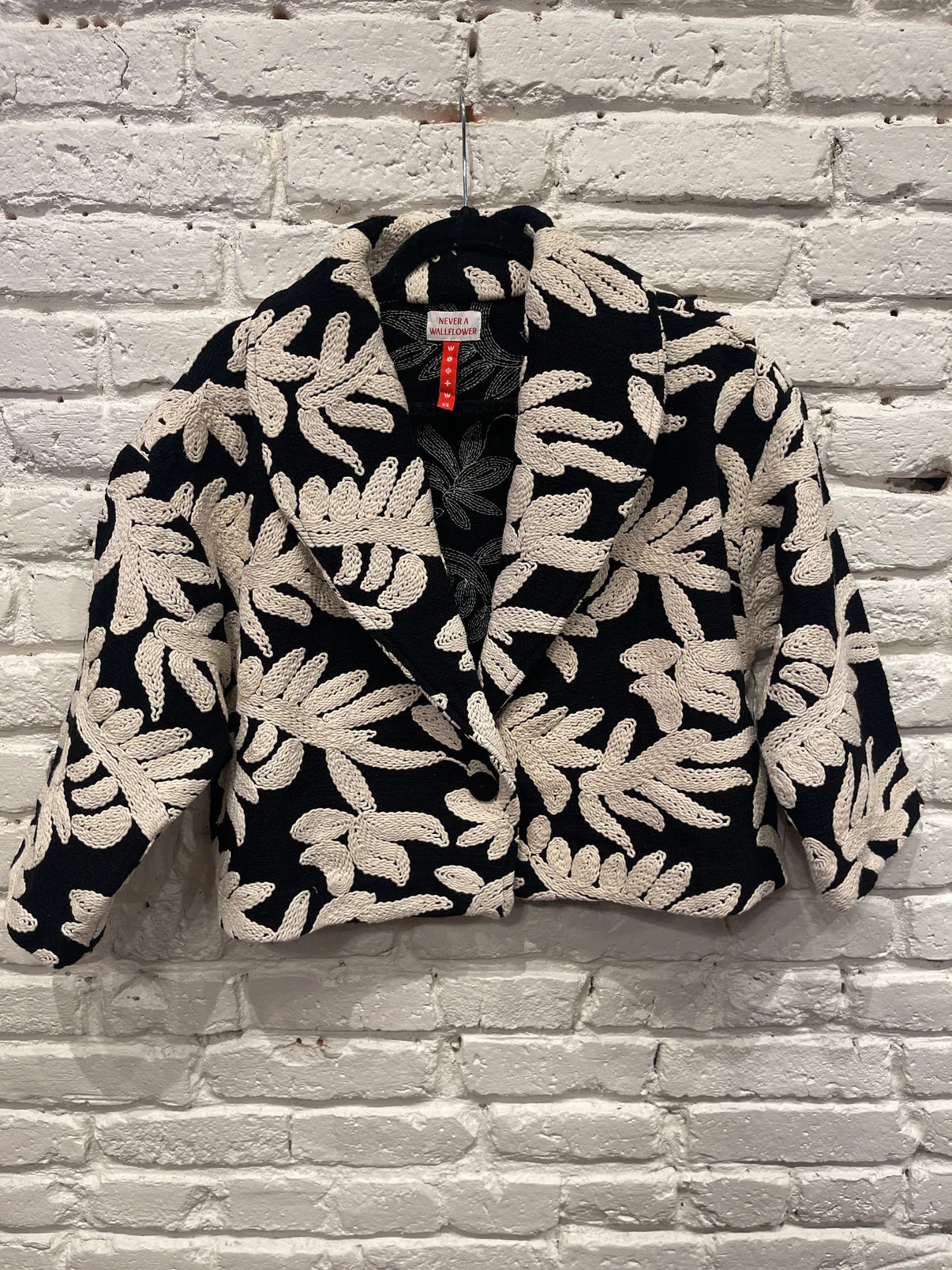 Shawl Collar Jacket Embroidered