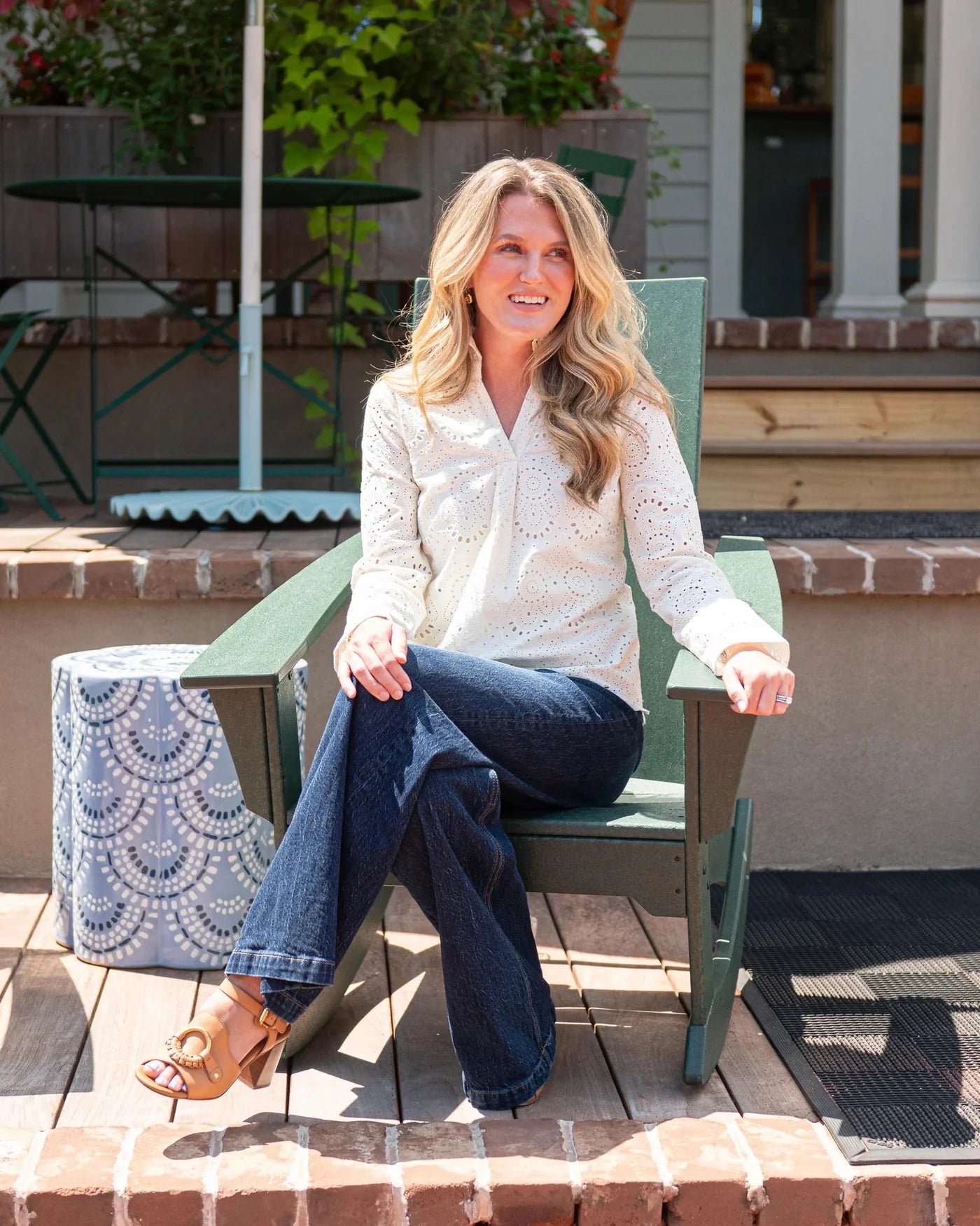 Ivory Eyelet Blouse