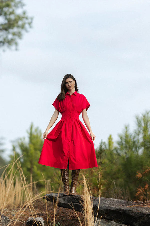Poppy Pink Becca Dress