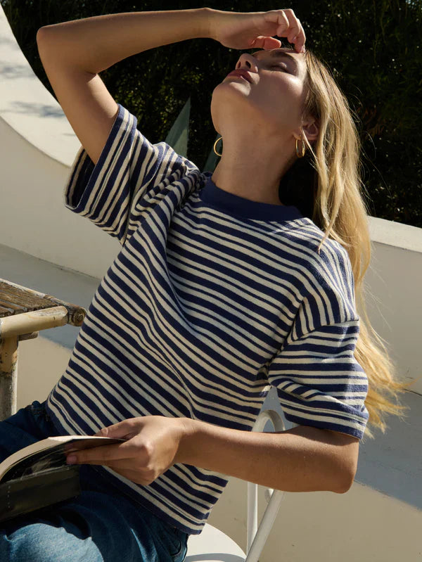 Gio Sweatshirt Blue White Stripe