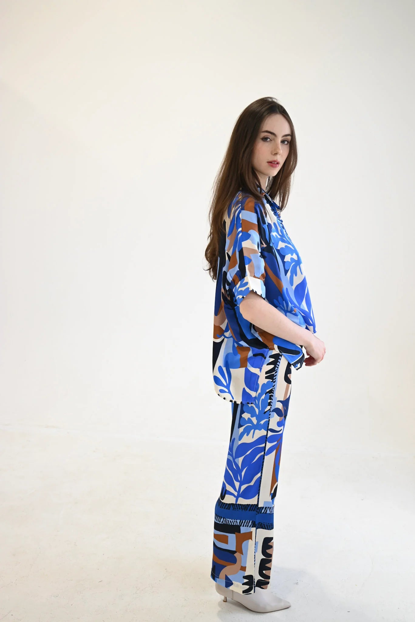 Palazzo Pants Scarf Print