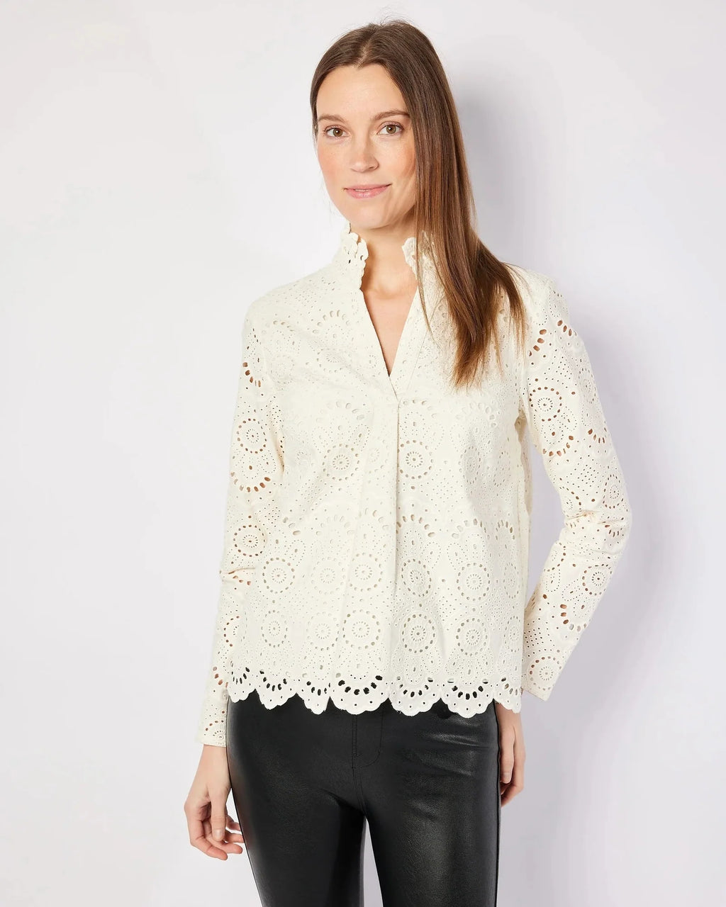 Ivory Eyelet Blouse