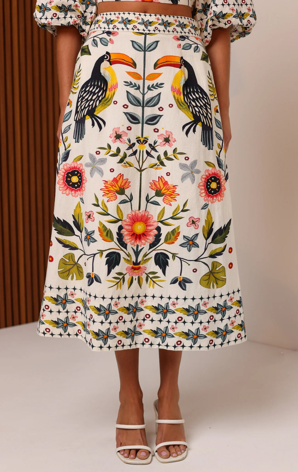 Meridith Midi Skirt Birdsong