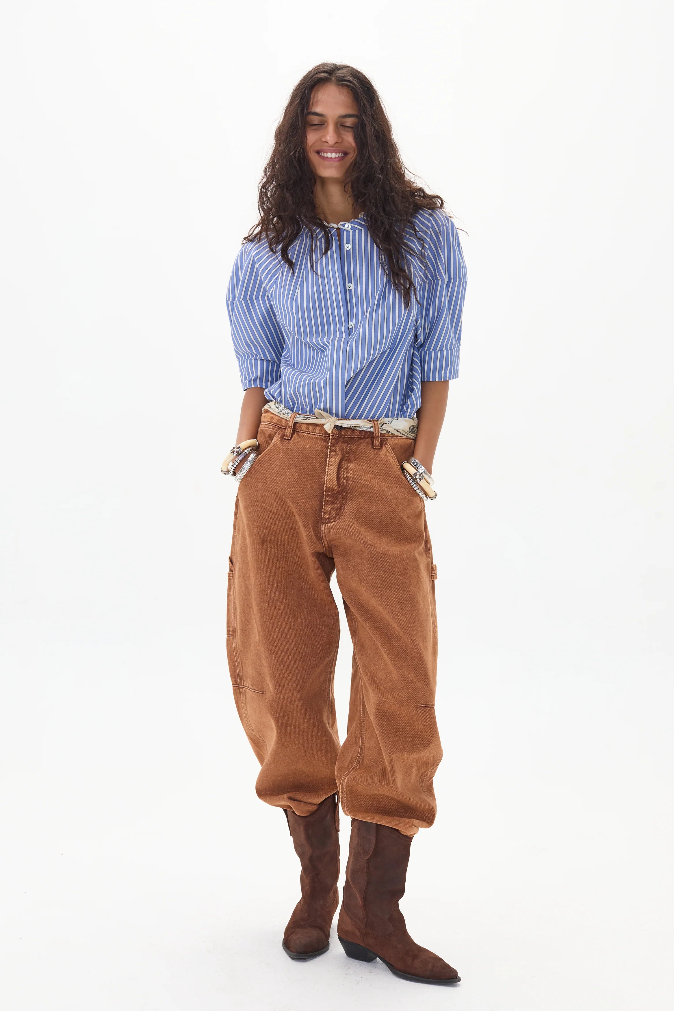 Cambria Poplin Shirt Happy Blue