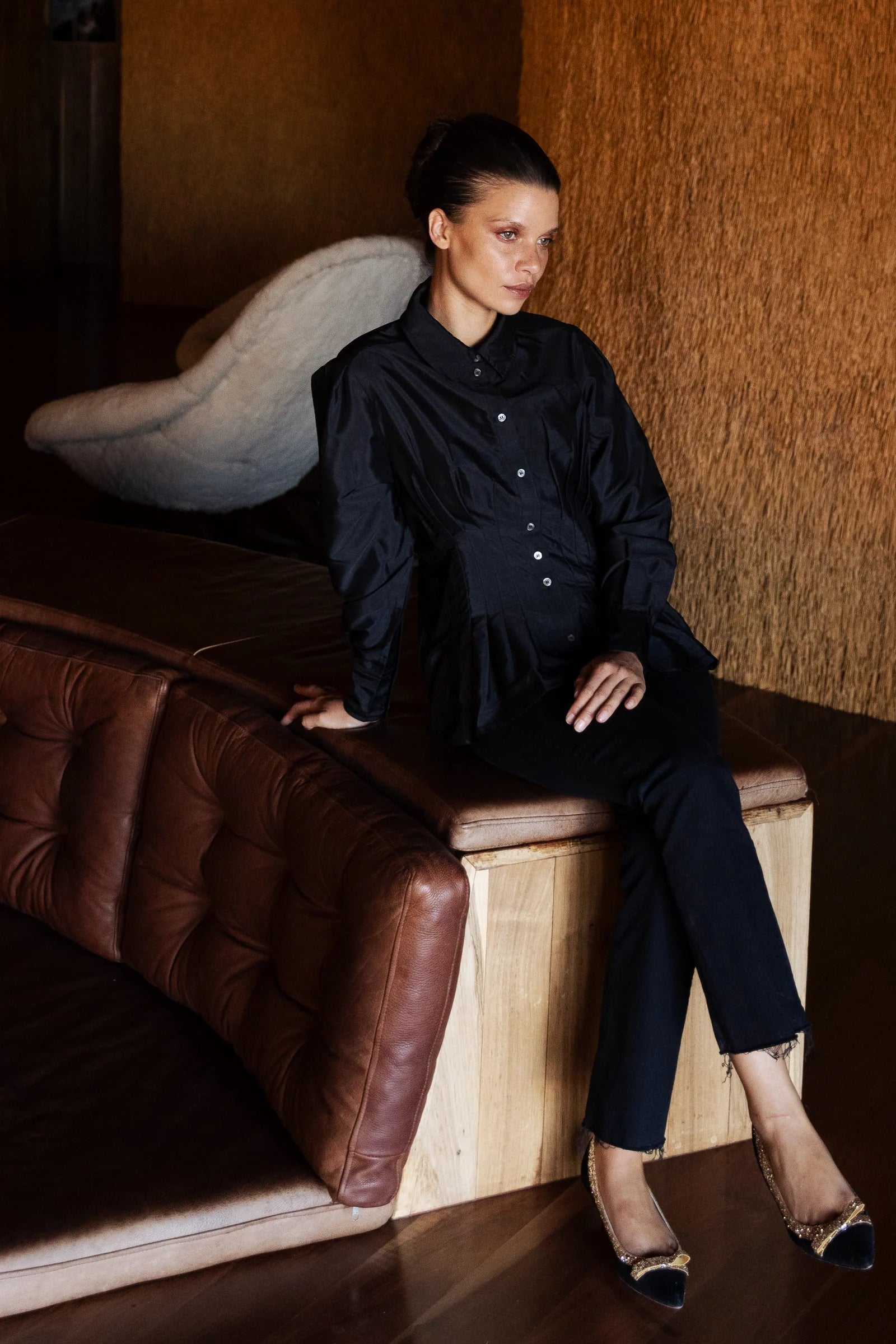 Hepburn Black Elizabeth Top