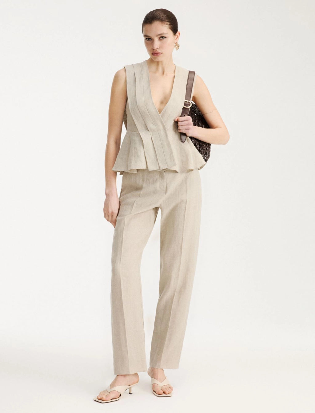 MLLVALLO Linen Top