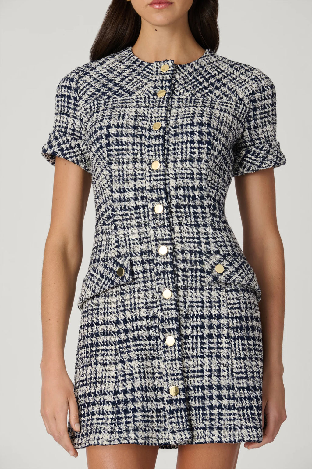 Haisley Dress Navy Ivory