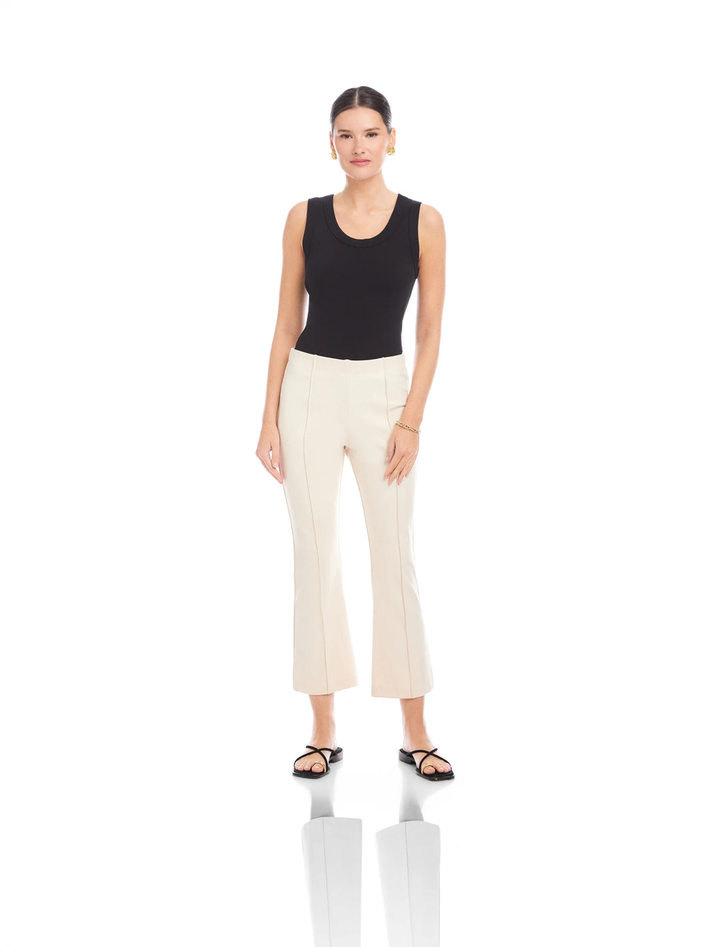 Pintuck Pants Ecru