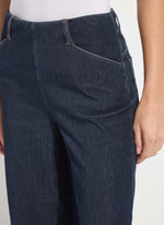 Samara Cuffed Wide Leg Denim Indigo