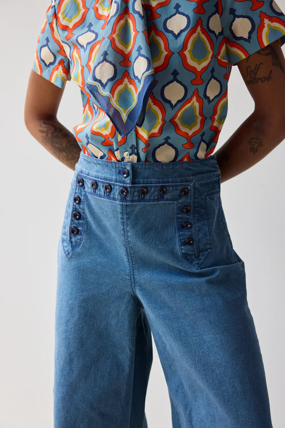 Flared Sailor Medium Wash