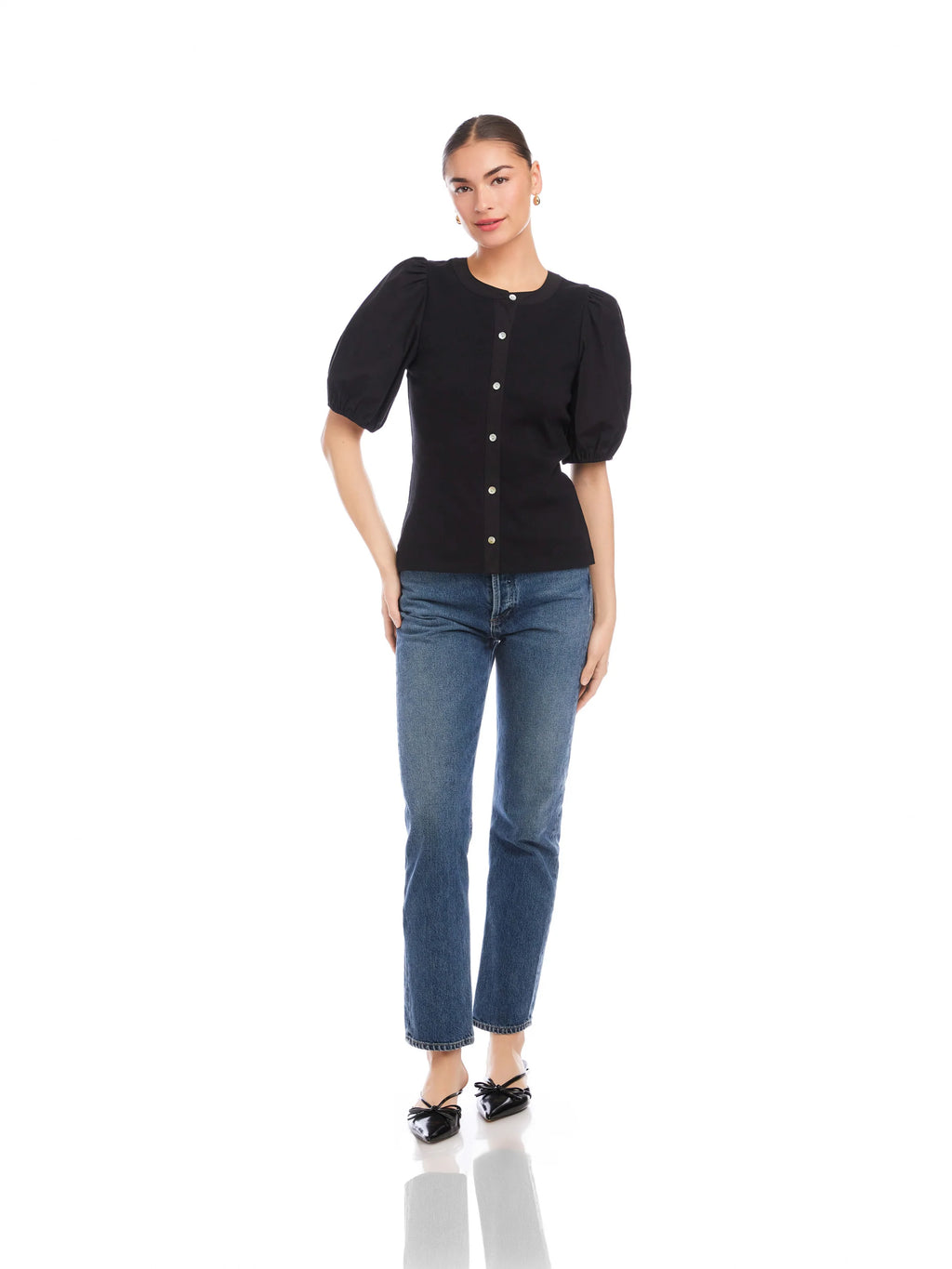 Black Contrast Top