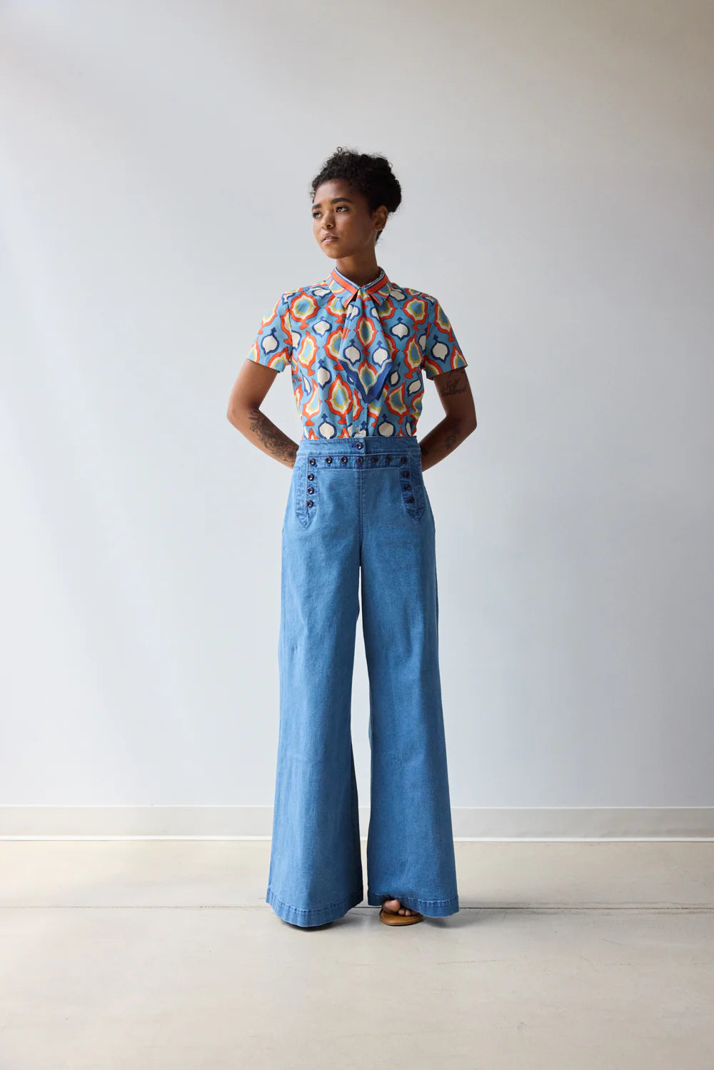 Flared Sailor Medium Wash