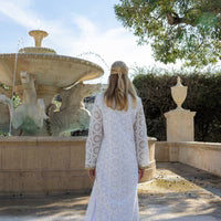 White Eyelet Caftan