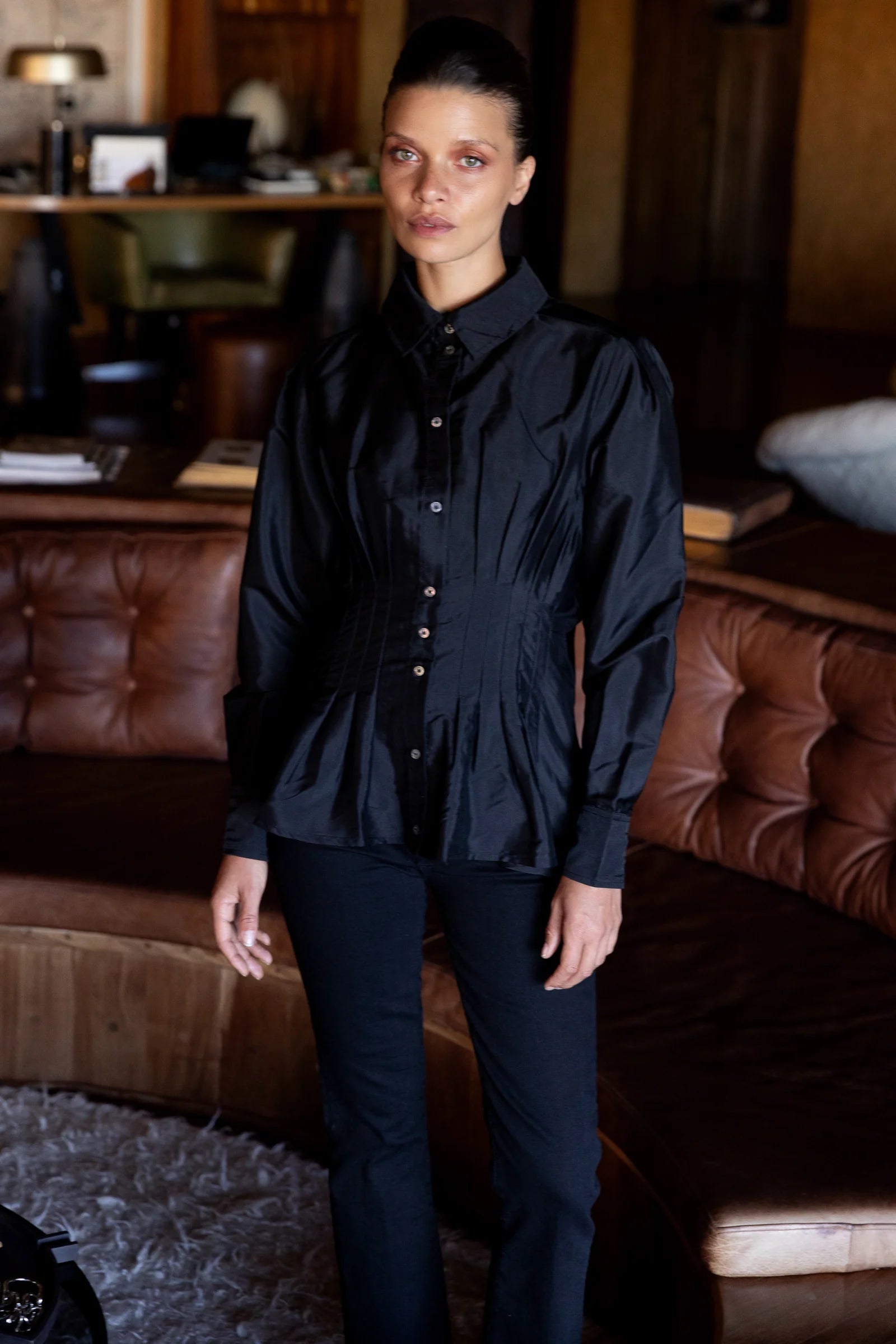 Hepburn Black Elizabeth Top