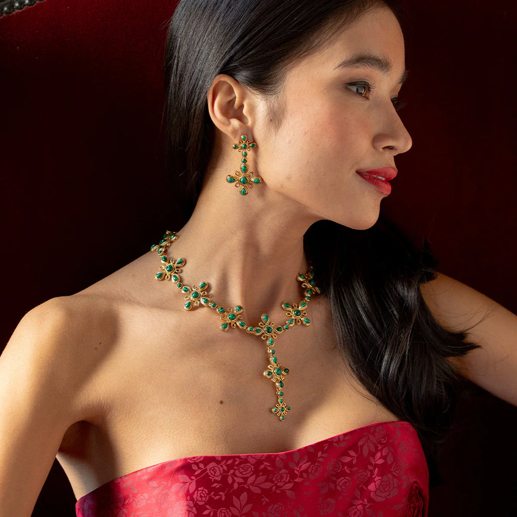 Monique Malachite Convertible Necklace