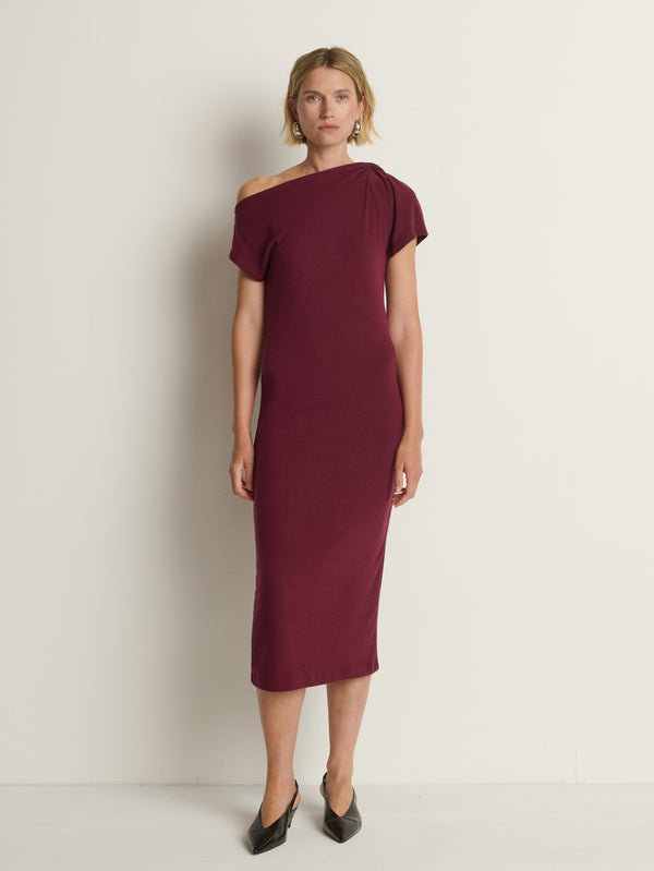 Hallie Midi Dress Port