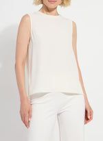 Kavita Crew Neck Contrast Stiching in Shell
