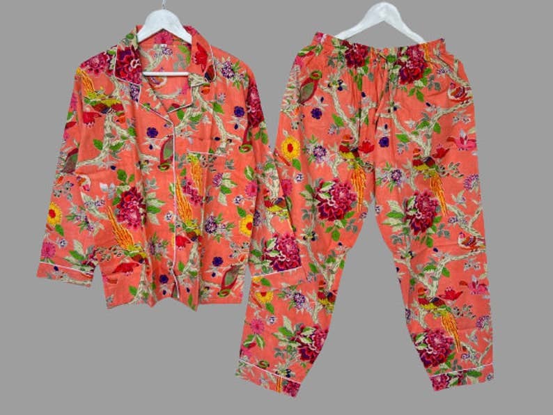 Handmade Summer Night Suit, Loungewear, Bridal Party Pajama, (Copy): XL