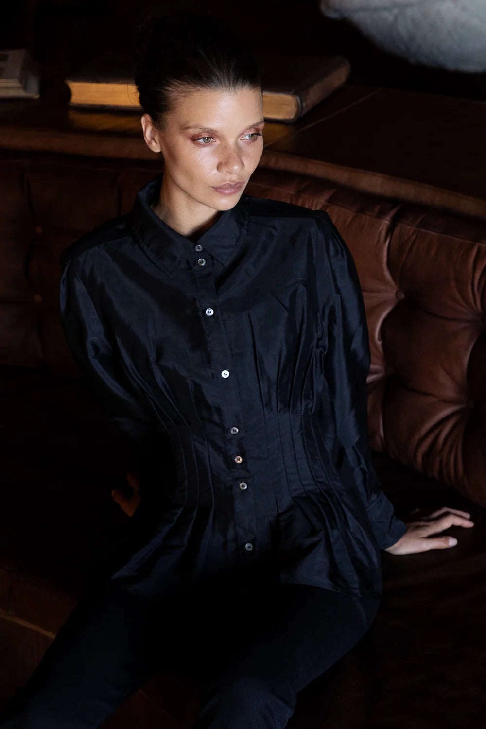 Hepburn Black Elizabeth Top