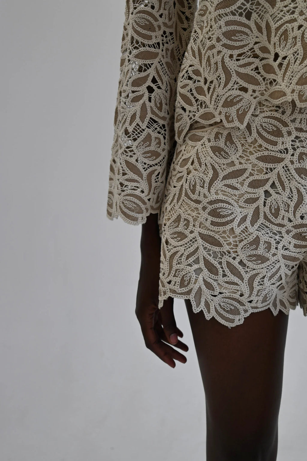 Camilla Top Grey Lace
