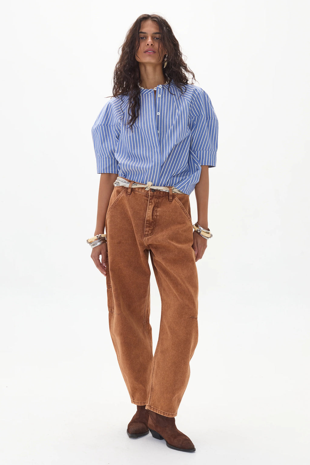 Cambria Poplin Shirt Happy Blue