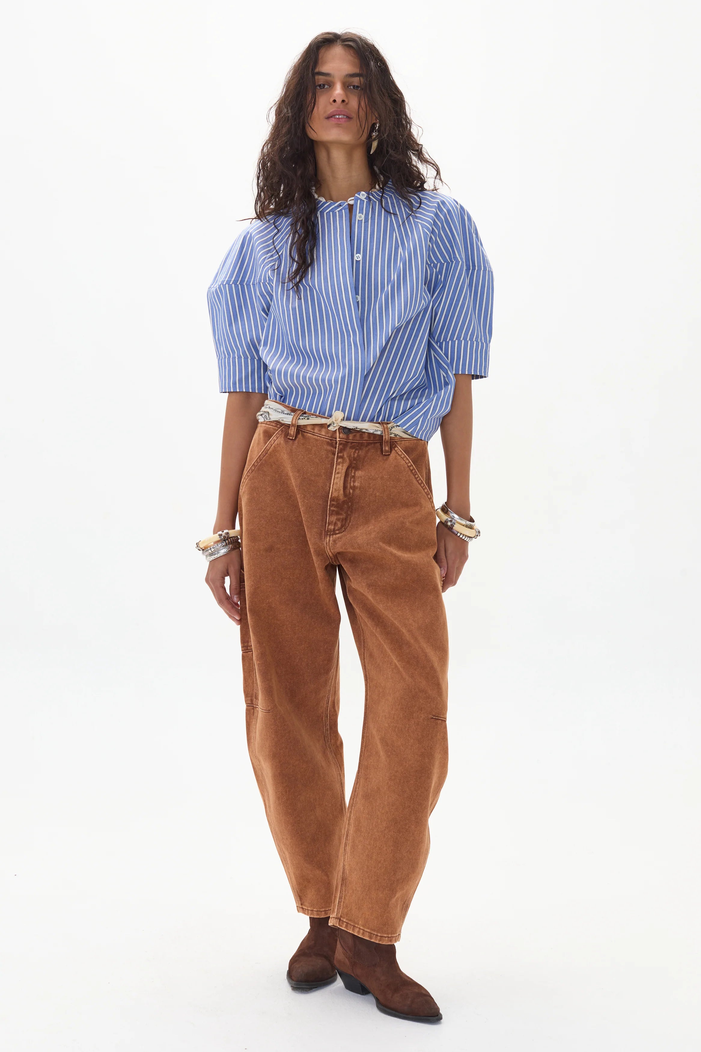 Cambria Poplin Shirt Happy Blue