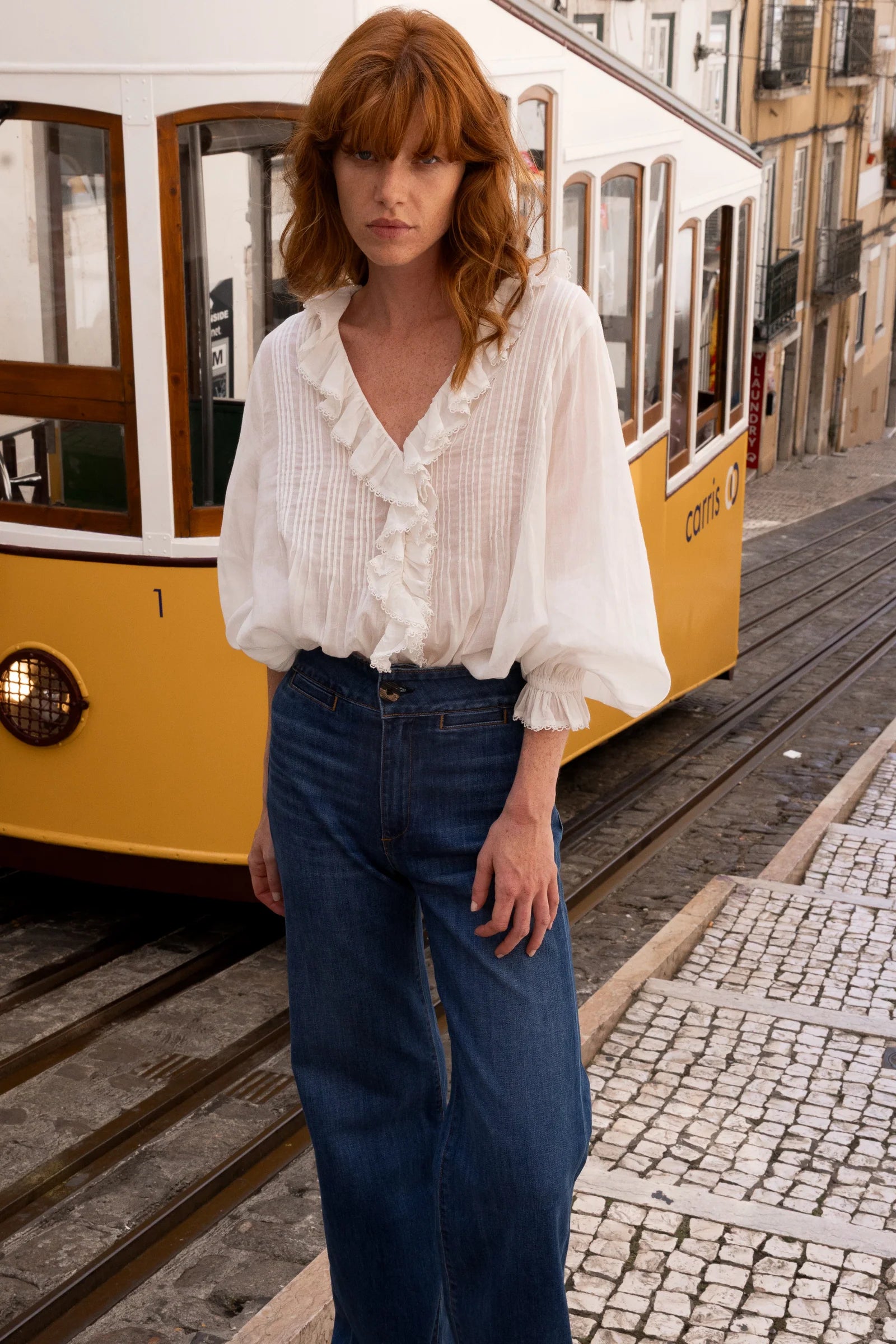 Mila Top Hepburn Cloud