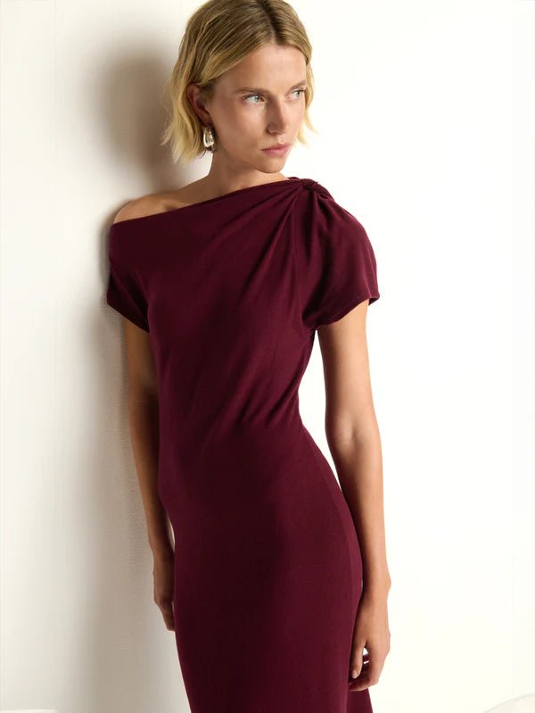Hallie Midi Dress Port