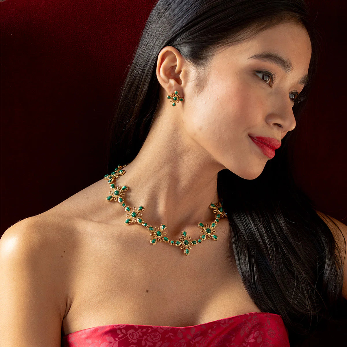 Monique Malachite Convertible Necklace