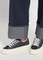 Samara Cuffed Wide Leg Denim Indigo
