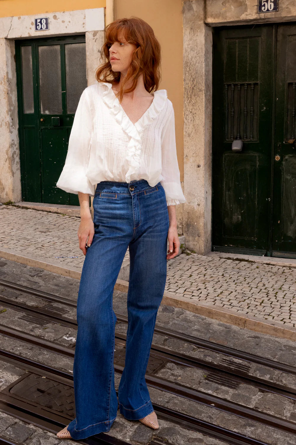 Mila Top Hepburn Cloud