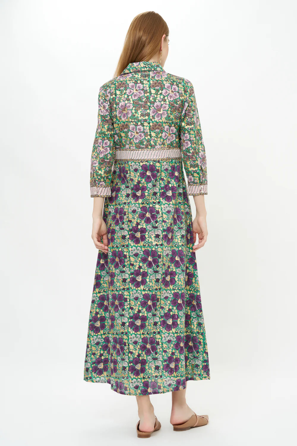 Shirt Dress Maxi Matera Green