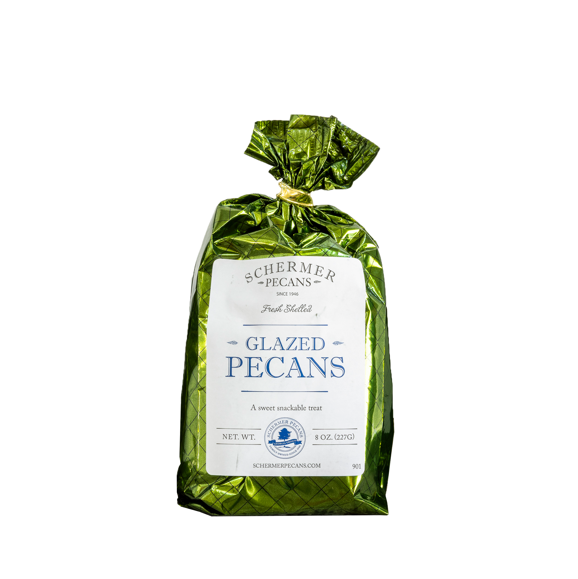 GLAZED PECANS - Georgia Pecans - 12 Foil Bags/Case