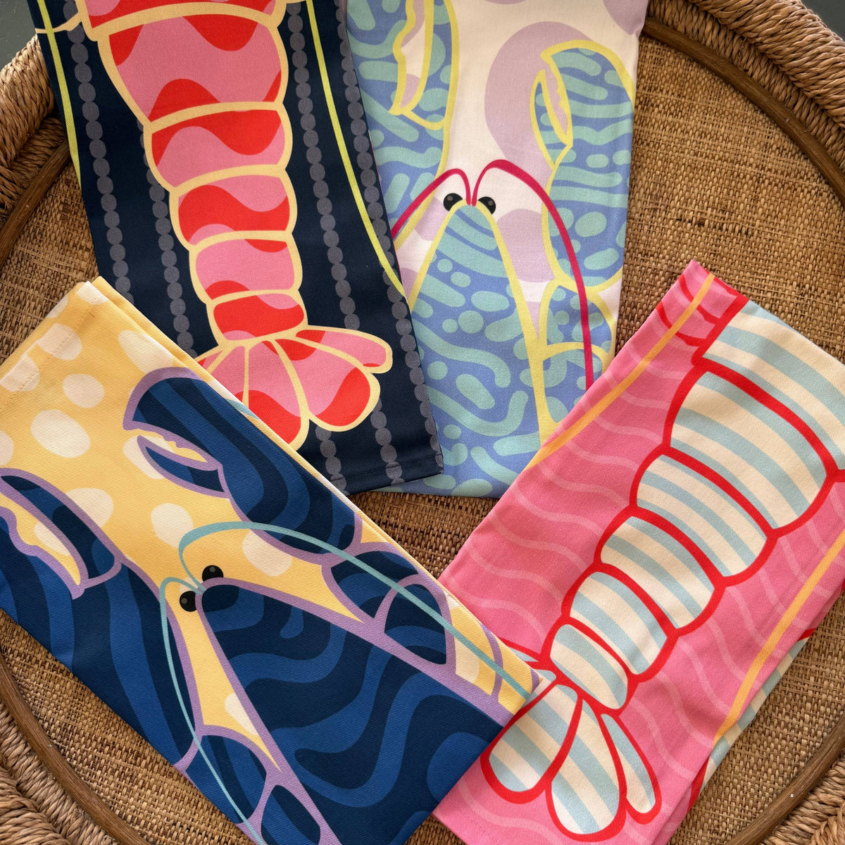 Lobstah Towels Miss Navy