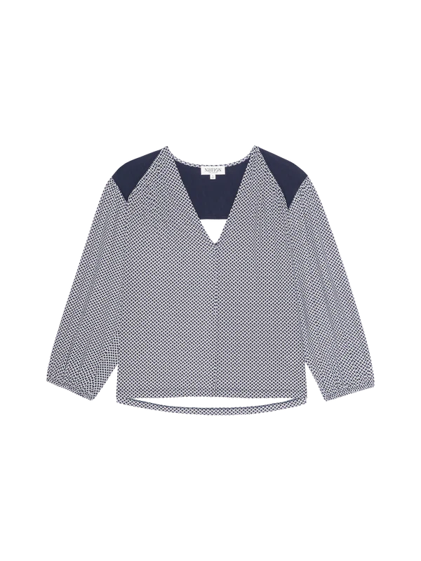 Twyla Long Sleeve Tossed Geo