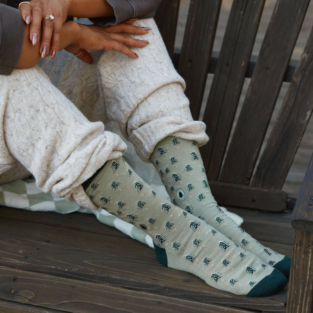 Socks that Plant Trees (Snowy Trees): Small