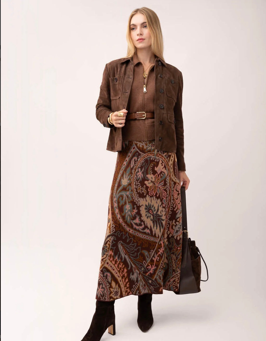 Ruby Suede Jacket Roasted Mocha