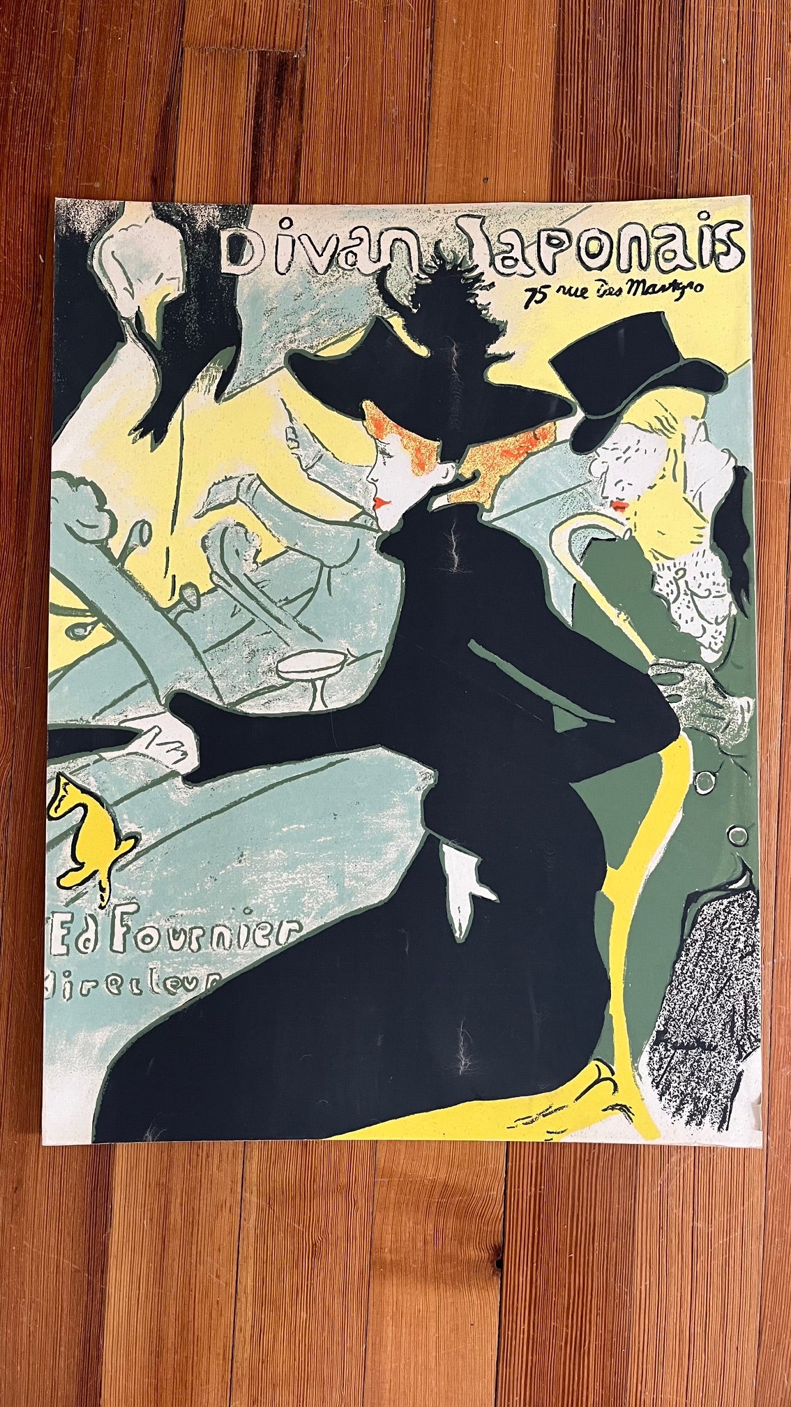 Original Vintage poster Jane Avril Toulouse Lautrec affiches illustrees 1896
