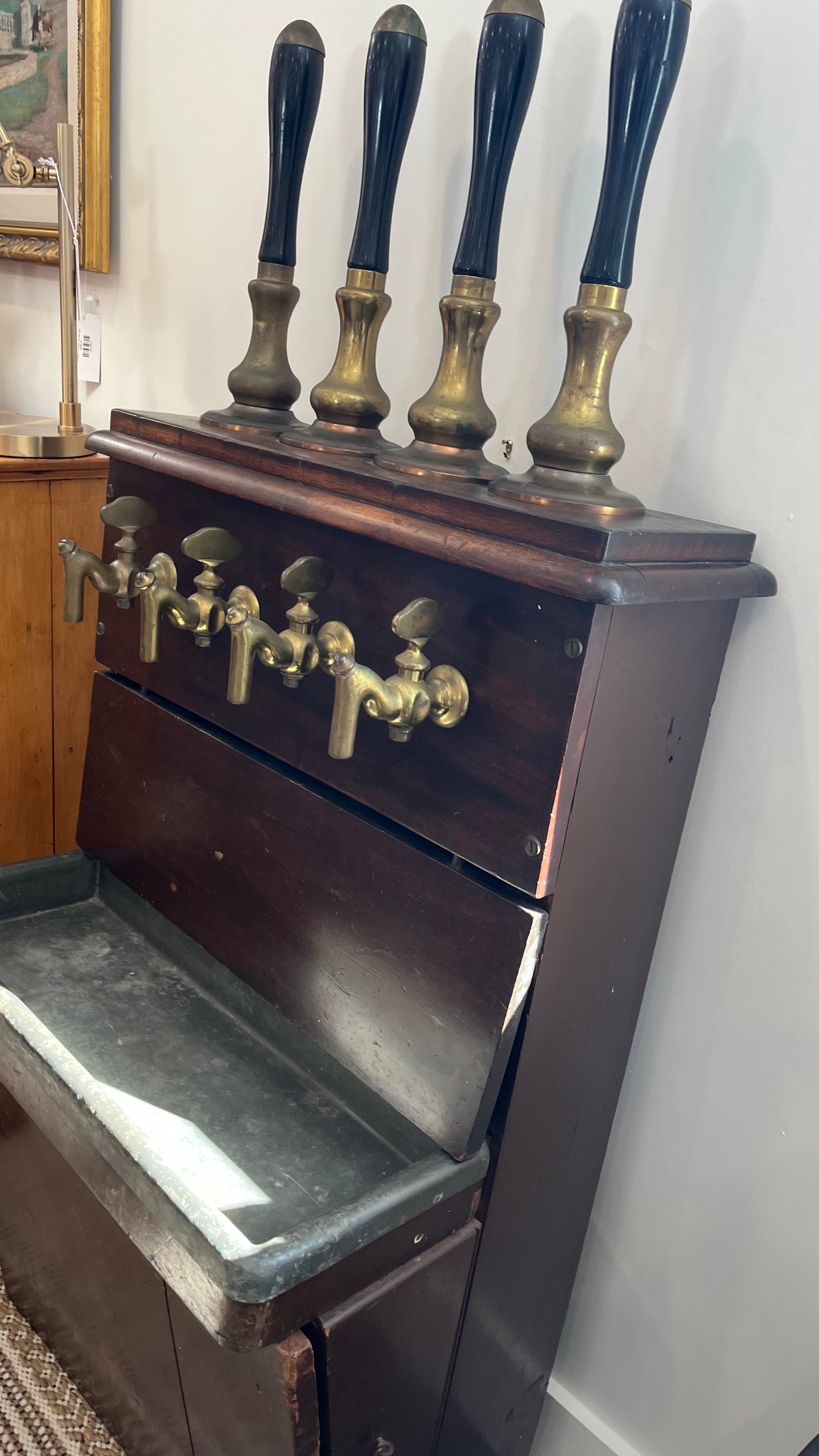 Antique English Beer Tap Machine Attrib to Gaskel and Chambers