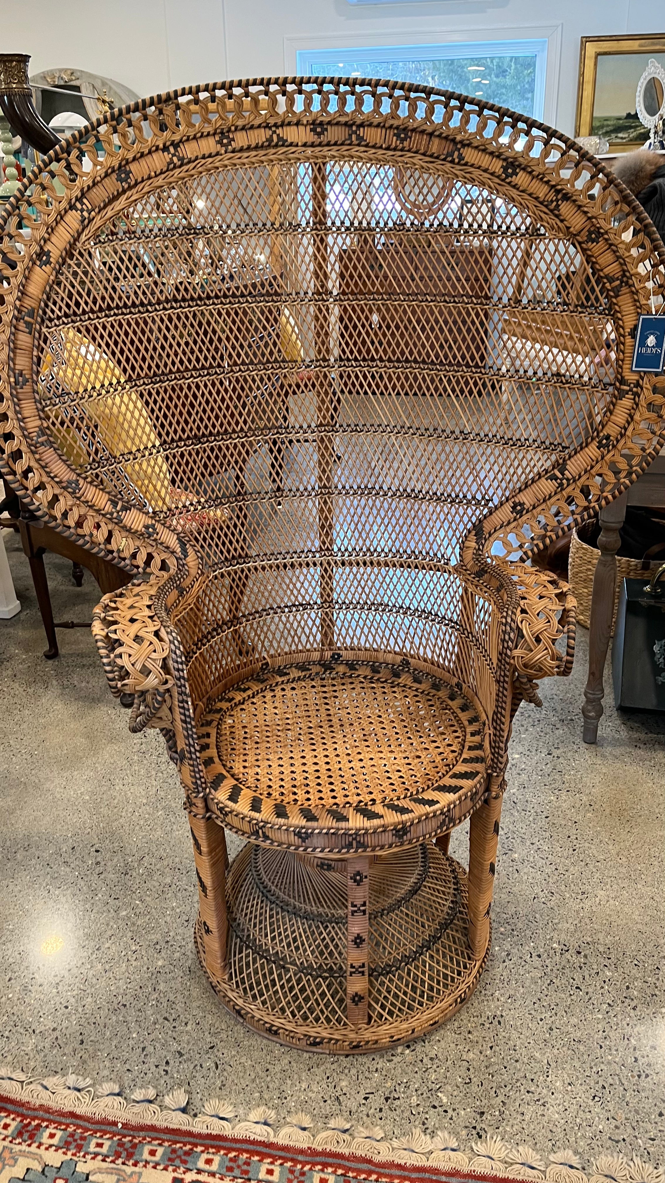 Antique Peacock Chair