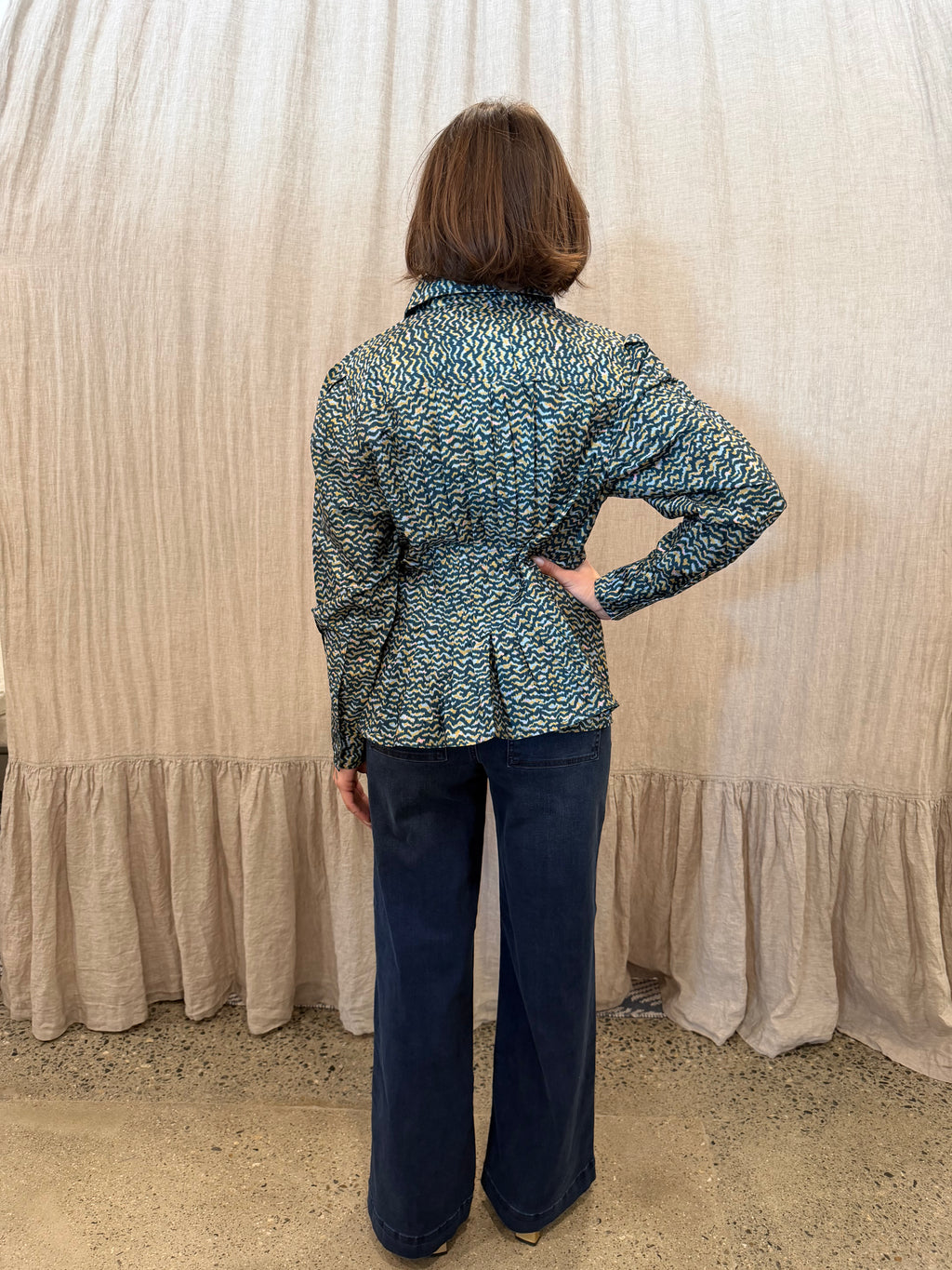 Elizabeth Taffeta Jag Navy