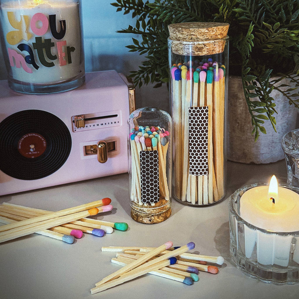 2" Matches + Mini Cloche - Colors of Your Choice + Strikers: Yellow