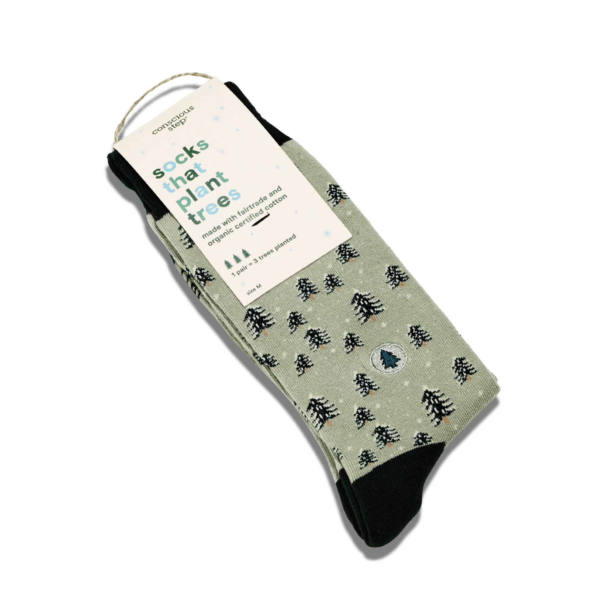 Socks that Plant Trees (Snowy Trees): Small