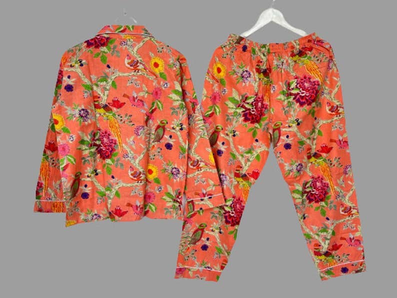 Handmade Summer Night Suit, Loungewear, Bridal Party Pajama, (Copy): L