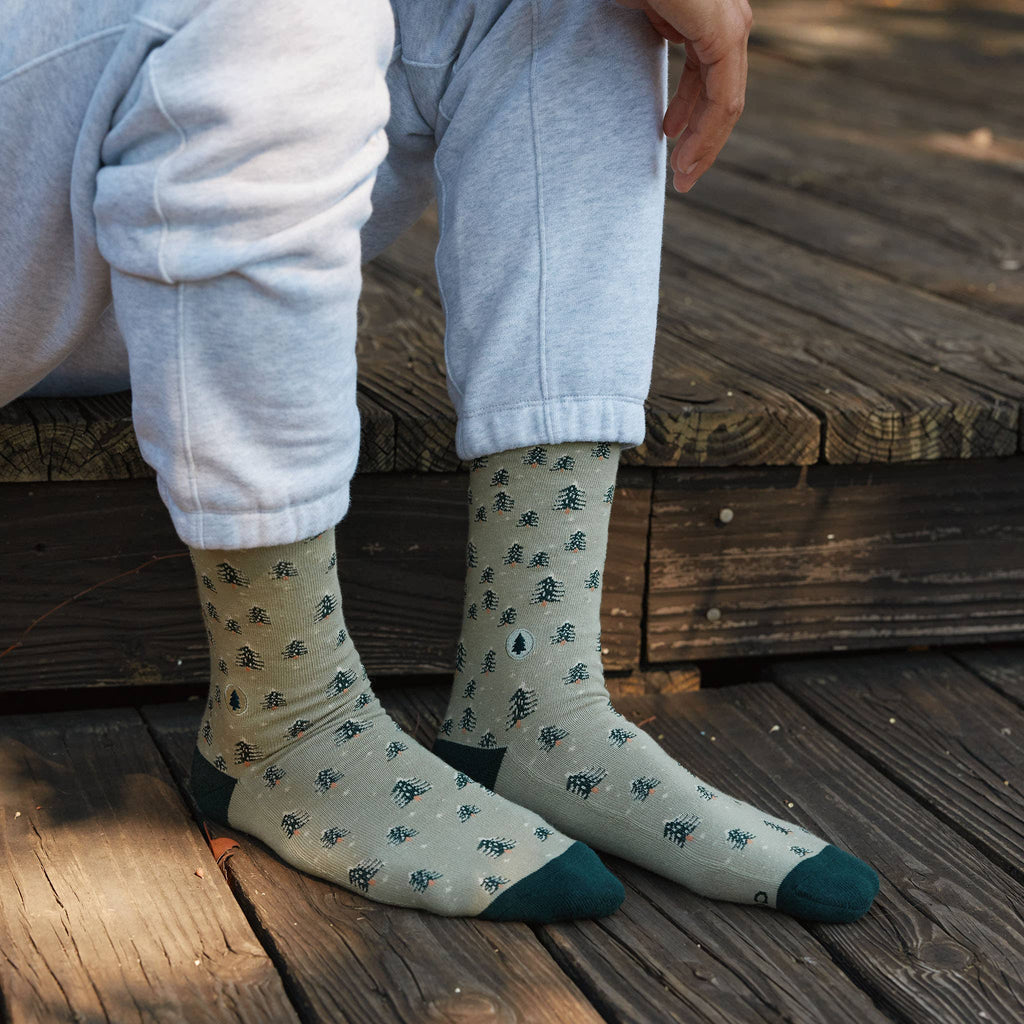 Socks that Plant Trees (Snowy Trees): Small