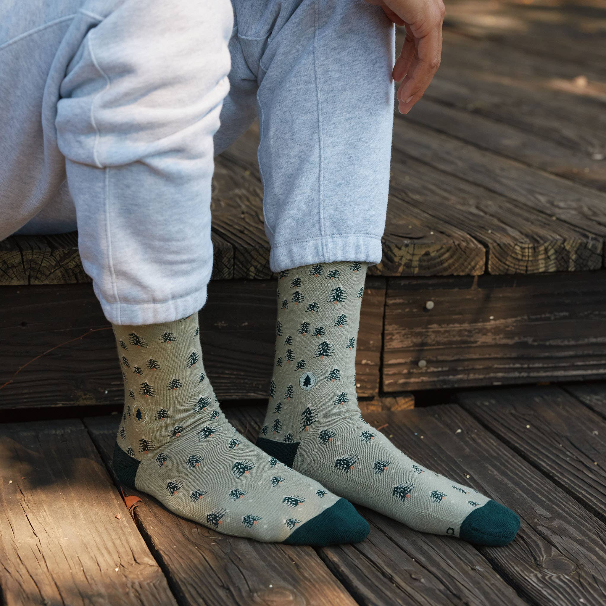 Socks that Plant Trees (Snowy Trees): Small